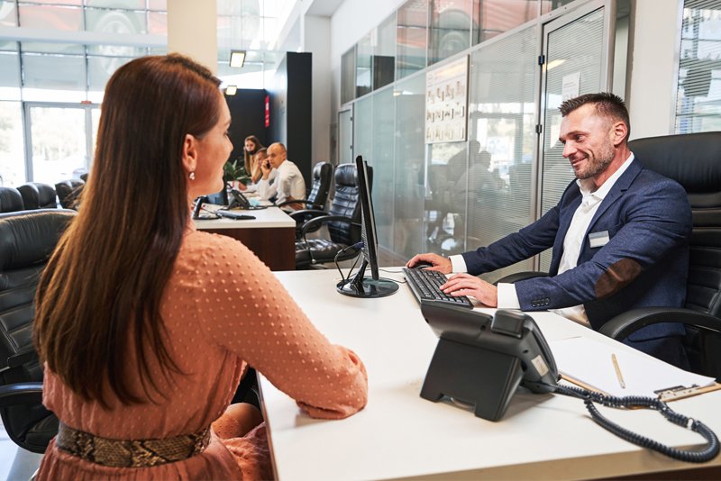 Modern banking office